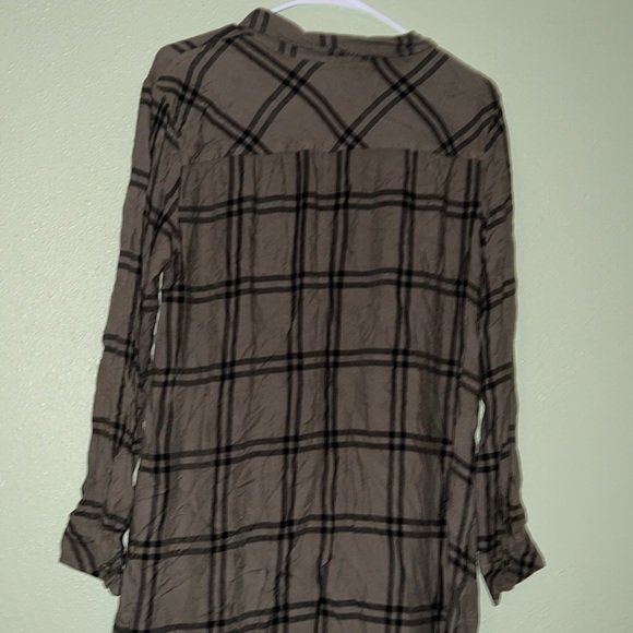 LAST CHANCE 7/31 green flannel dress - Picture 5 of 6